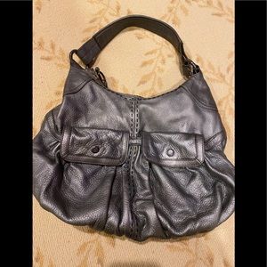 COLE HAAN SILVER HOBO BAG